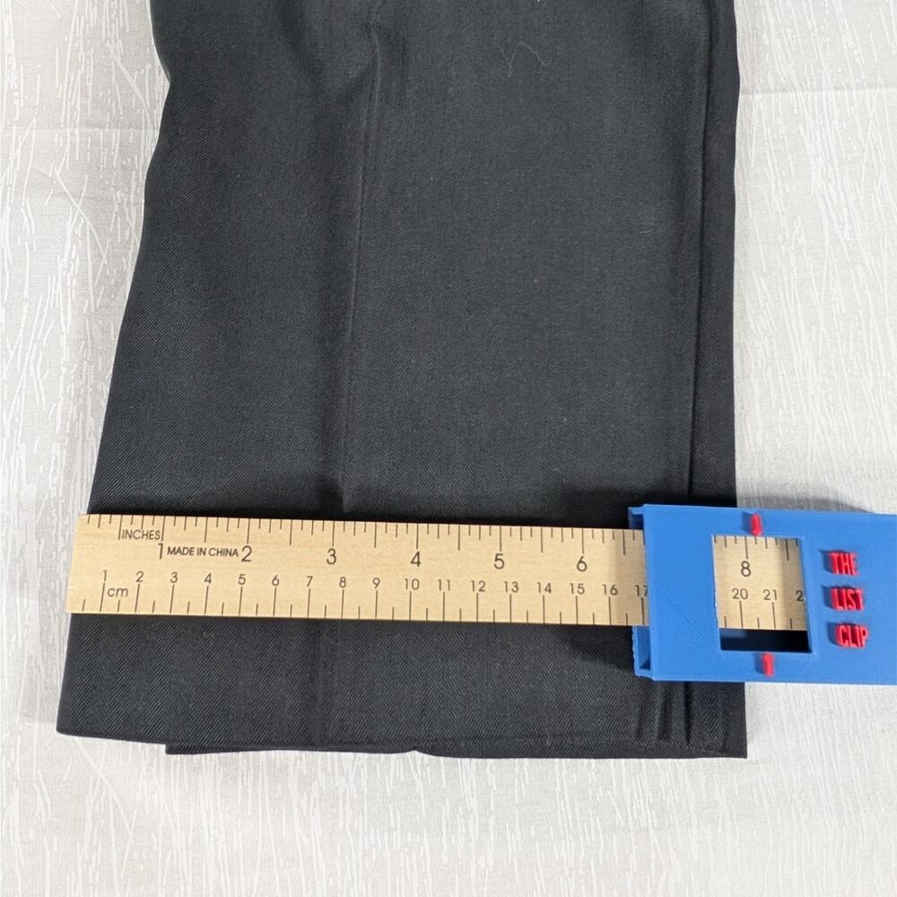 Tommy Bahama Mens Pants 34x30 TAGGED Black Silk Dress Pants 35x29 MEASURED - Picture 6 of 7